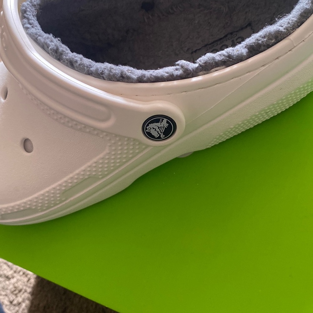 Classic Fuzzy Lined Clog White Crocs - image 6